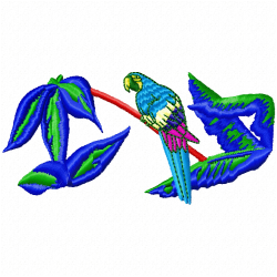 Parrots Embroidery Design 4 Parrots Embroidery Design 4